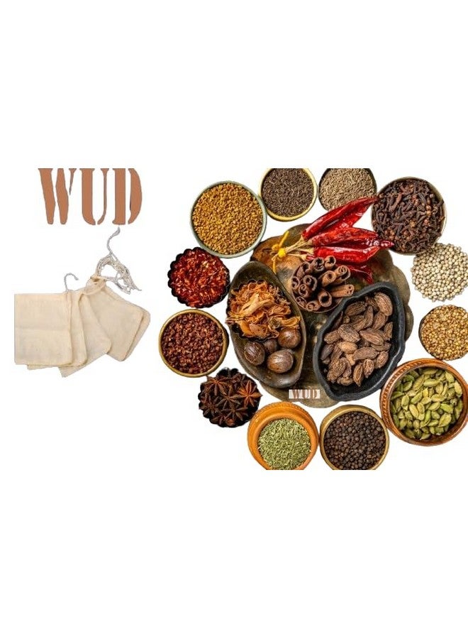 WUD 5Pcs. Unbleached Muslin Cotton Cheese Cloth Bags for Kitchen,for Straining Juice as Strainer,Masala Potli,Spice Bag,Making Paneer 7x5inches (5 Muslin Bags(7x5 inches)) - Image 4