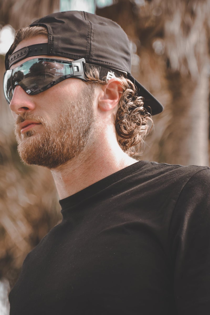 Birdz Eyewear Boogie Foam Padded Motorcycle Ski Skydiving Z87.1 Safety Goggles Black Frames with Clear Anti-Fog Lenses (Blue) - Image 3