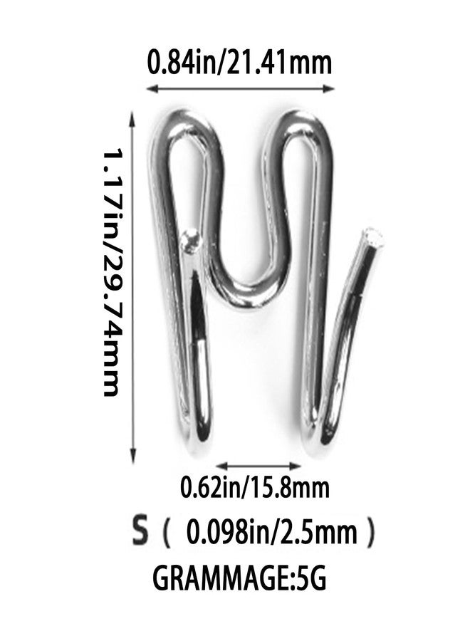LINYUEARUI 7PACK Extra Links 2.25mm for Dog Collar,Prong Collar for Dogs,Pinch Collar, Prong Collar for Dogs 2.25,Dog Collar Extender,Steel Chrome Plated Dog Training Collar Links(Silver) - Image 2