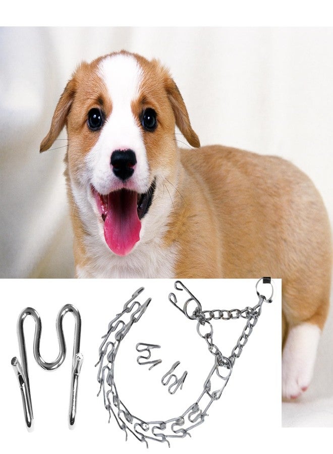 LINYUEARUI 7PACK Extra Links 2.25mm for Dog Collar,Prong Collar for Dogs,Pinch Collar, Prong Collar for Dogs 2.25,Dog Collar Extender,Steel Chrome Plated Dog Training Collar Links(Silver) - Image 4