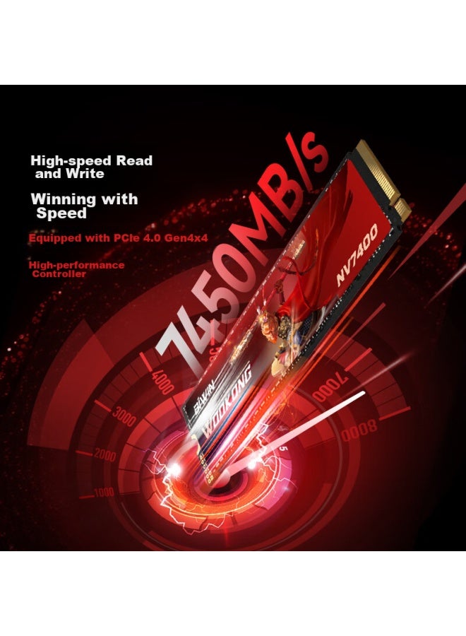 Biwin 512gb Ssd M.2 Interface Wukong Nv7400, Selected 3d Tlc Nand, Pcie 4.0, Read Speed 7050mb/s, Ai Computer Storage Accessory - Image 2