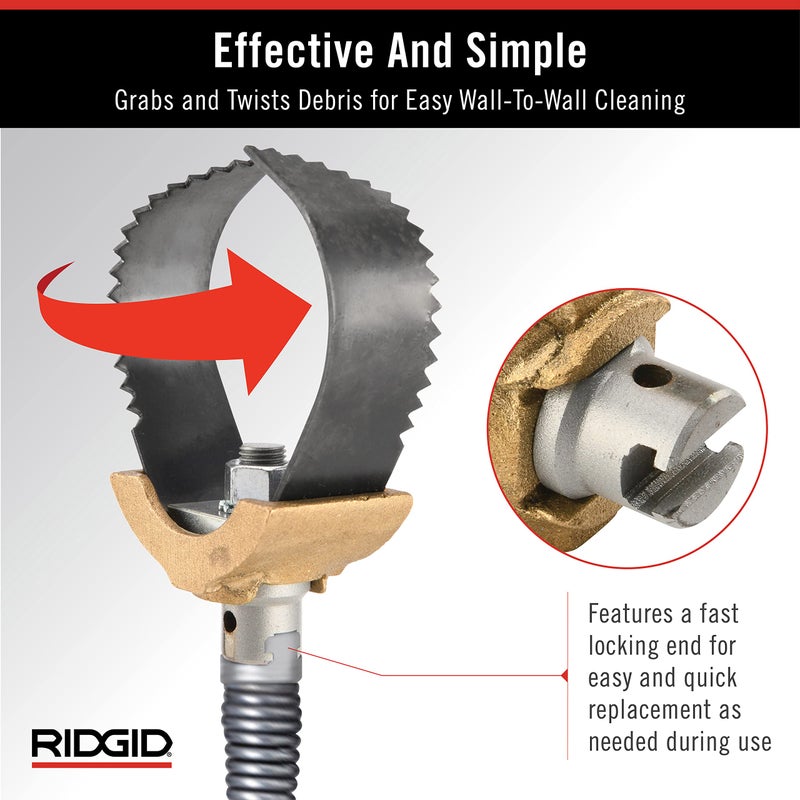 RIDGID 52822 Model T-232 H-D 3" "C" Cutter Cable Coupling Drain Cleaning Tool - Image 4
