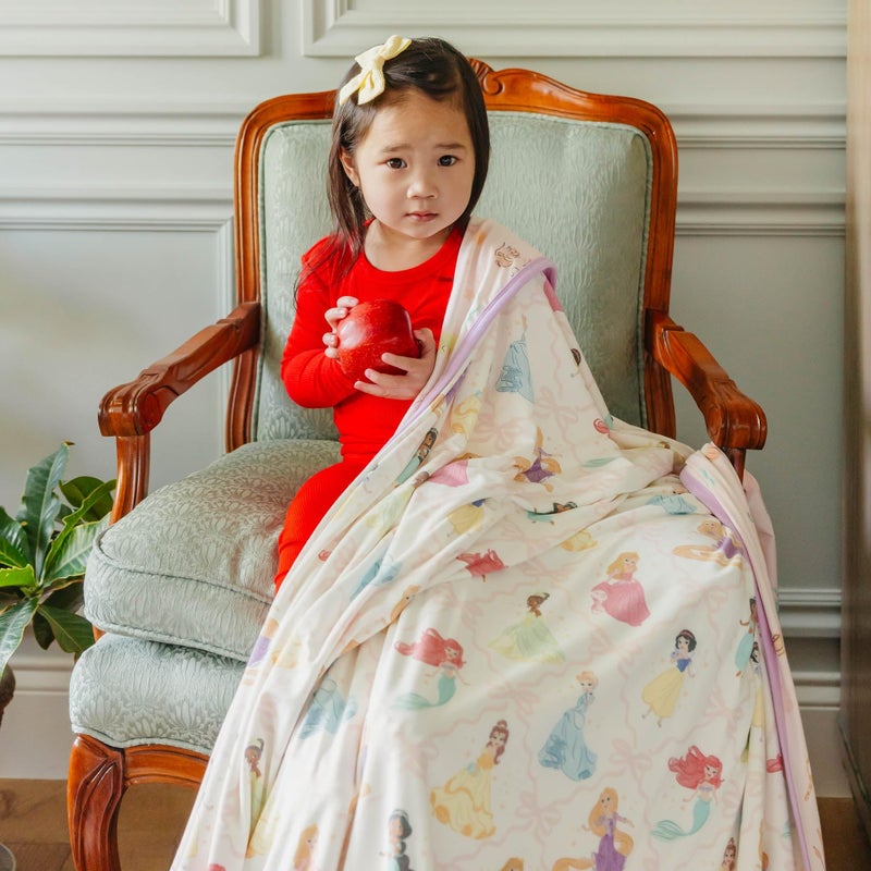 Copper Pearl Jumbo Premium Knit 3 Layer Stretchy Throw Blanket Disney Princess - Image 5