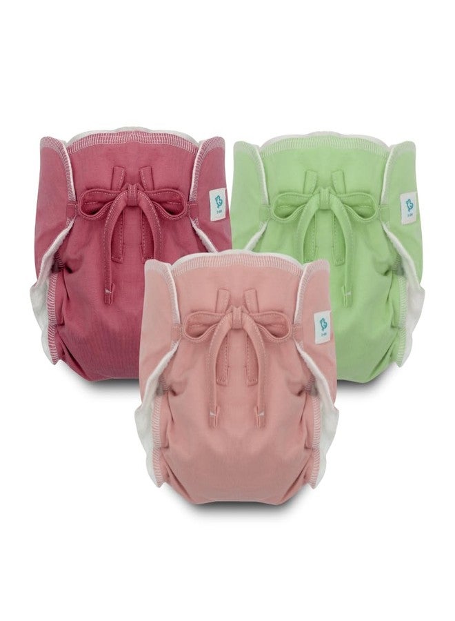 A Toddler Thing Ultra Nappies 2.0 with Dry Feel|Padded Underwear|Reusable Cotton Nappy, Langot|Double Gussets for Leak Protection|Superior Absorption|Peach Out|0-3m|Pack of 3 - Image 1