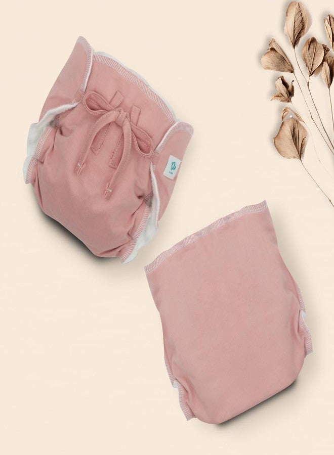 A Toddler Thing Ultra Nappies 2.0 with Dry Feel|Padded Underwear|Reusable Cotton Nappy, Langot|Double Gussets for Leak Protection|Superior Absorption|Peach Out|0-3m|Pack of 3 - Image 3
