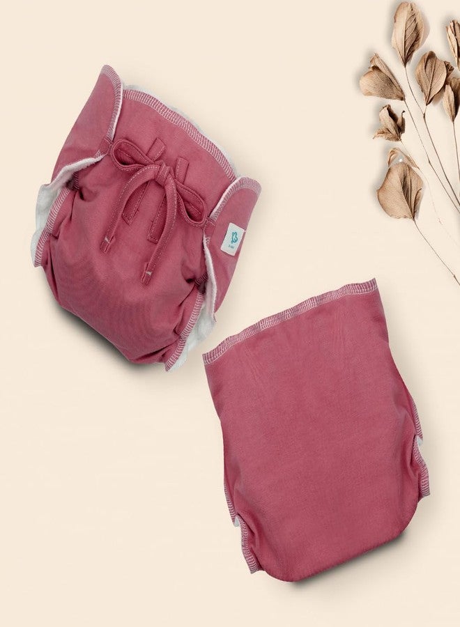 A Toddler Thing Ultra Nappies 2.0 with Dry Feel|Padded Underwear|Reusable Cotton Nappy, Langot|Double Gussets for Leak Protection|Superior Absorption|Peach Out|0-3m|Pack of 3 - Image 4