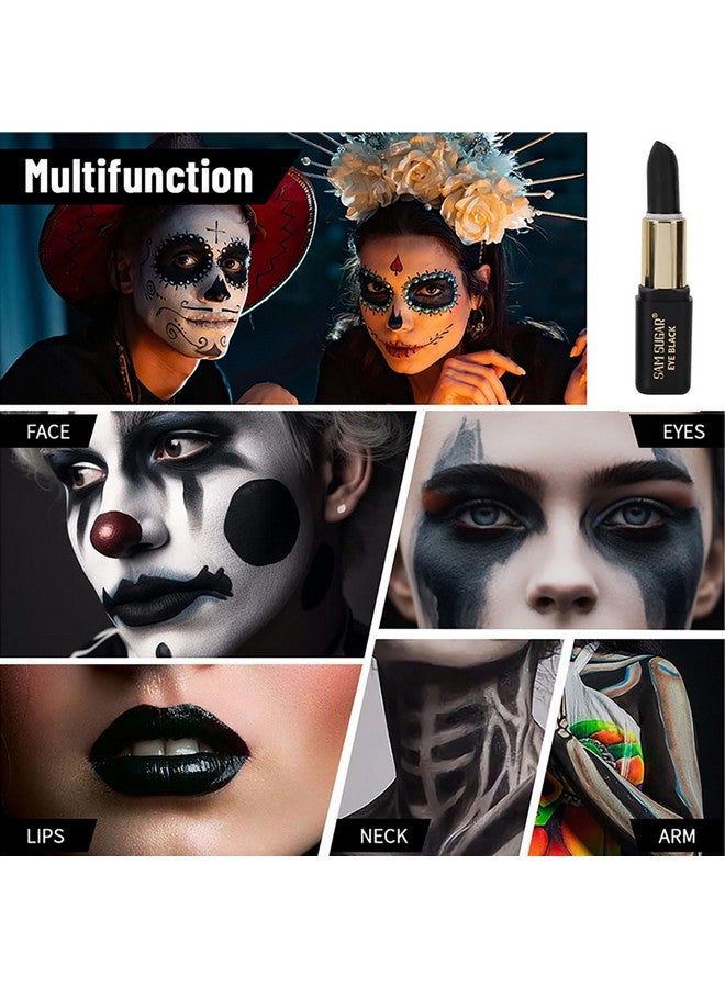 Joyeee Eye Black Stick For Sports, 6Pcs Face Paint Stick, Eyeblack Stick For Football Baseball, For Sports/Clown Makeup/Halloween/Costume Parties Accessories, Pink/Black/White/Green/Red/Blue - Image 2