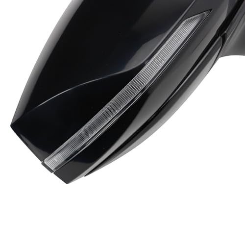 TRQ Passenger Side Right Mirror Power Heated Smooth Black Paint to Match Compatible with 2023 2024 Kia Sportage KI1321296 - Image 5