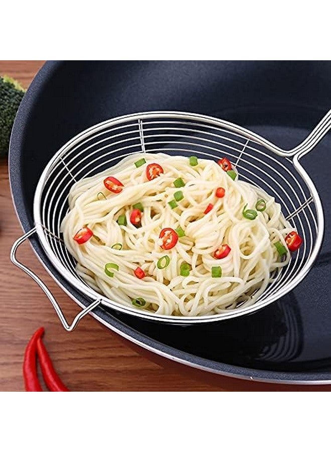 PUTHAK مصفاة قلي PUTHAK بوري جارا 16 سم سلة قلي عميقة من الفولاذ المقاوم للصدأ (فضي عبوة 1) - Image 4