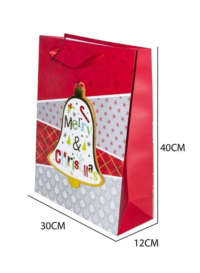 4-Piece Large Gift Bag For Christmas 30X40X12Cm Size Assorted Designs - Image 2