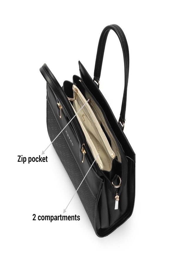 Metro Women's Black Bianca Top-Handle Sling Bag(66-724) - Image 5