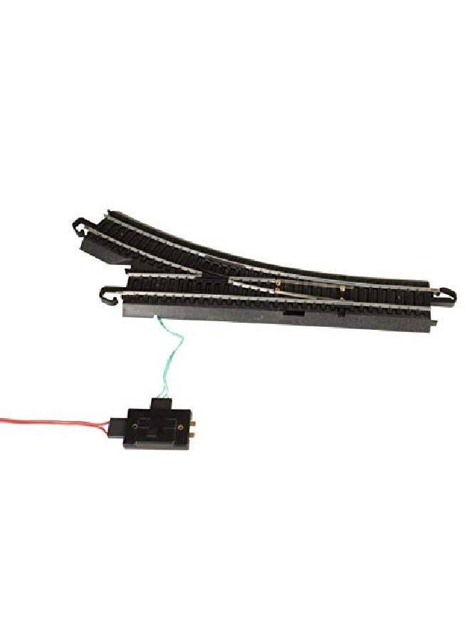 Bachmann Trains Snapfit Ez Track Remote Turnout Right (1/Card) Steel Alloy Rail With Black Roadbed Ho Scale  - Image 3