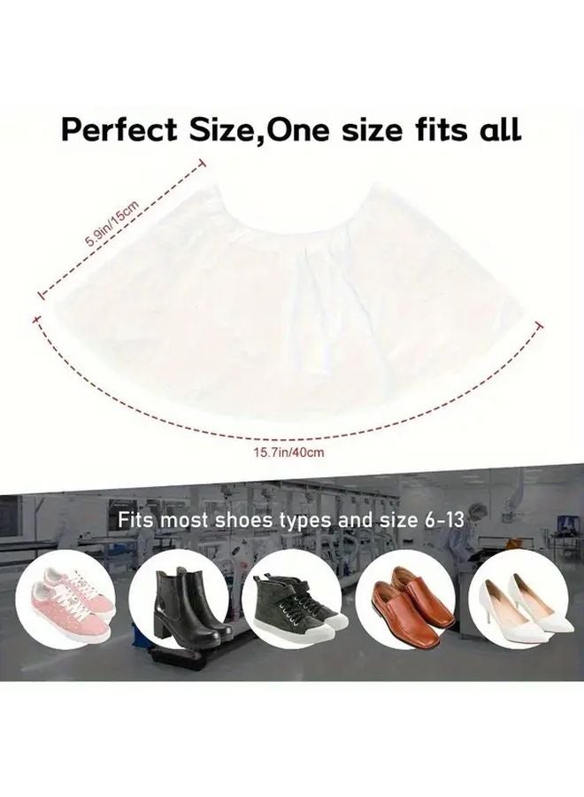 150pcs Non Slip Silent Plastic Shoe Covers Durable Floor Protection For Home Work Travel - Image 3