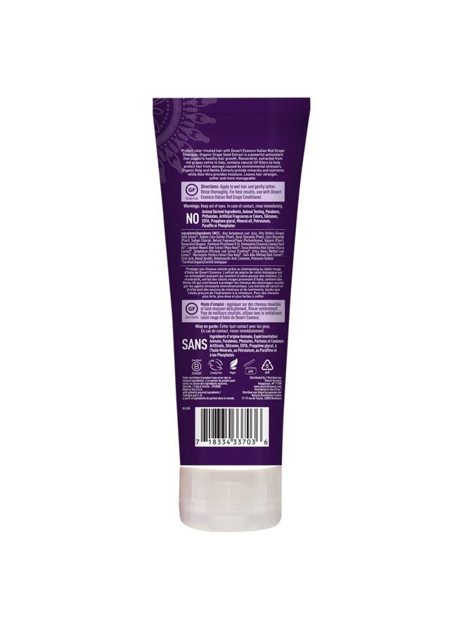 Desert Essence , Italian Red Grape Shampoo, 8.0 fl. Oz. - Gluten Free - Vegan - Cruelty Free - Moisturizing Shampoo - UV Protection - Color Treated Hair - Image 3