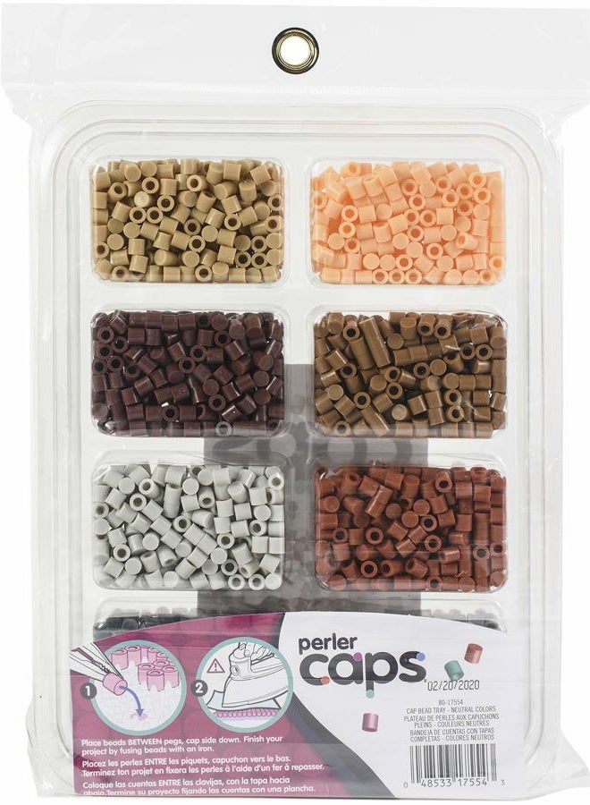 Perler Neutral Colors Caps Bead Tray, 2000pcs - Image 2