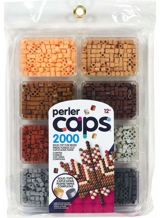 Perler Neutral Colors Caps Bead Tray, 2000pcs - Image 1