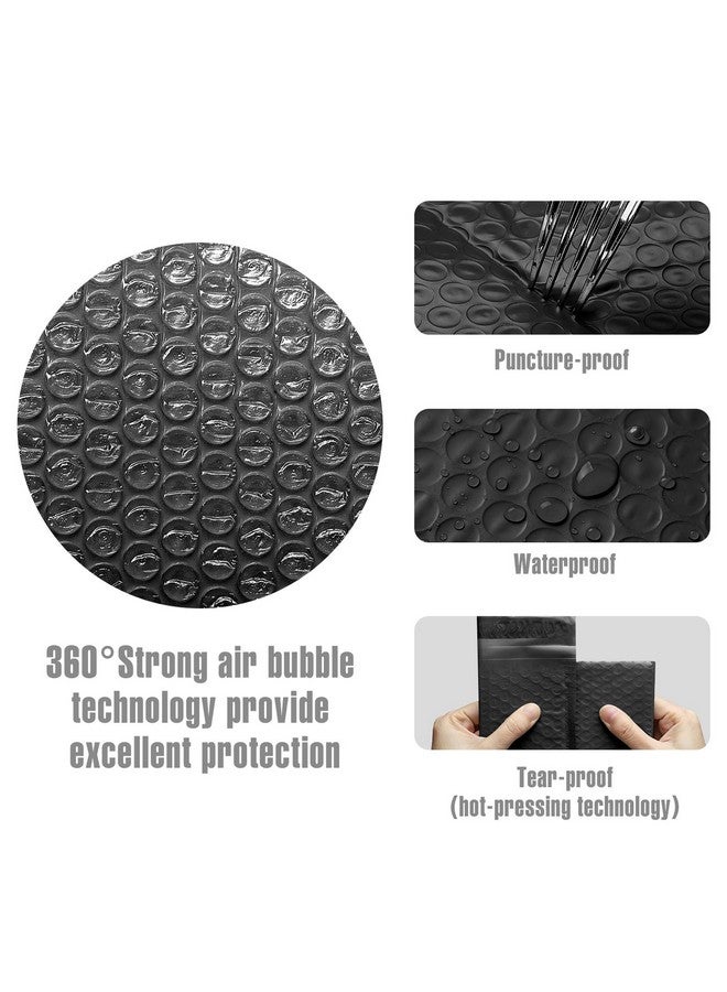 Fuxury Bubble Mailers 4X8 Inch 50Pcs Black Bubble Envelopes Selfseal Adhesivewater Resistancestrong Padded Envelopes For Small Items Small Business Shipping Bags Packaging Mailing Bulk000  - Image 4