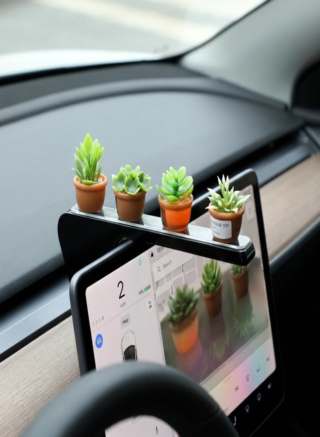 ADLABLD 4Pcs Miniature Dollhouse Plants Accessories for Doll House Tiny Fake Greenery Bonsai Ornament Crafts, Mini Artificial Plants, Dollhouse Plant for Doll House Decoration and DIY - Image 4