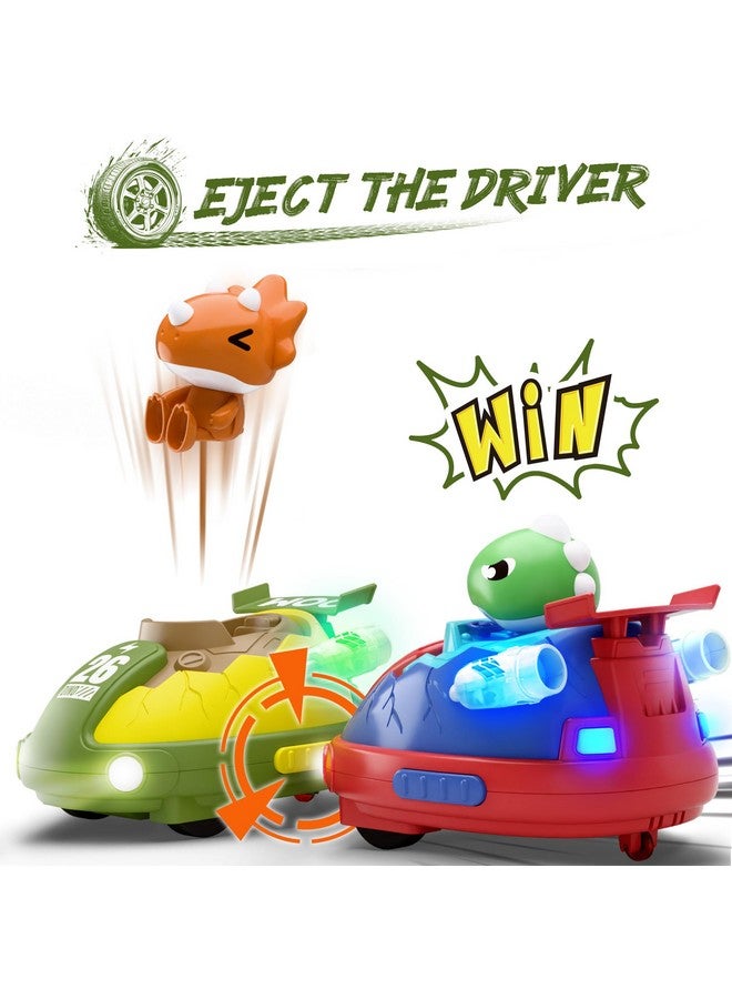 iPlay, iLearn Kids Dinosaur Remote Control Car Toys Set, Dino RC Race Vehicles Playset, Electronic Bump Pop Game, Cool Indoor Outdoor Birthday Gift 3 4 5 6 7 8-12 Years Old Toddlers Boys Children Teen - Image 2