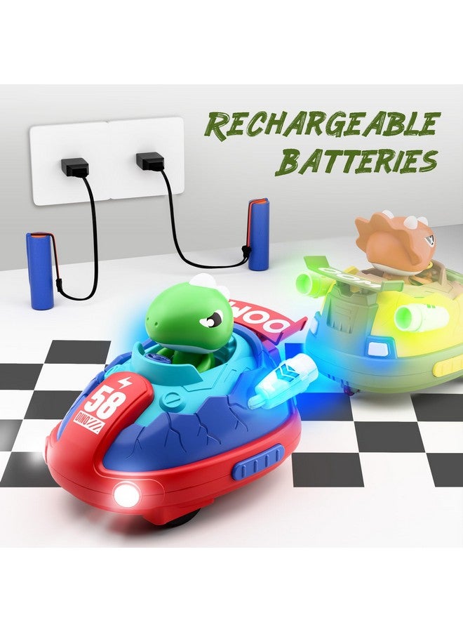 iPlay, iLearn Kids Dinosaur Remote Control Car Toys Set, Dino RC Race Vehicles Playset, Electronic Bump Pop Game, Cool Indoor Outdoor Birthday Gift 3 4 5 6 7 8-12 Years Old Toddlers Boys Children Teen - Image 5