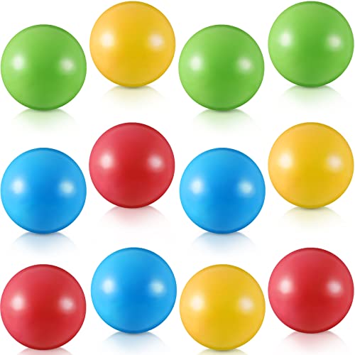 Civaner 12 Pieces Multi Colored Plastic Replacement Balls Small Bulldozer Popper Toy Balls 175 Inch Soft Crush Proof Air Filled Ocean Ball for Toddlers Classic - Image 1
