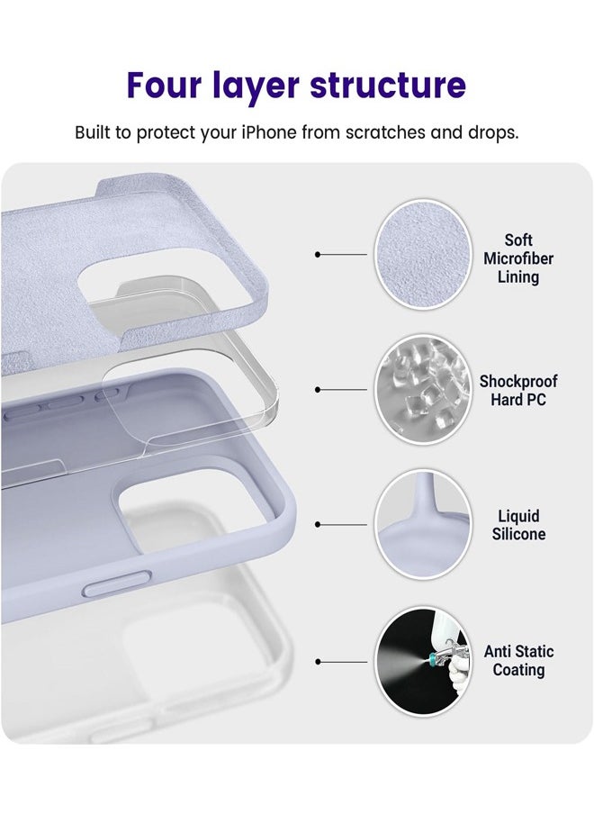 KASTWAVE iPhone 14 Pro Max Silicone Case Cover, Liquid Gel Soft Ultra Slim Shockproof Back Cover Full Body Protection Case, Camera Protection Case, Anti-Scratch Phone Case Cover For iPhone 14 Pro Max  - Image 2
