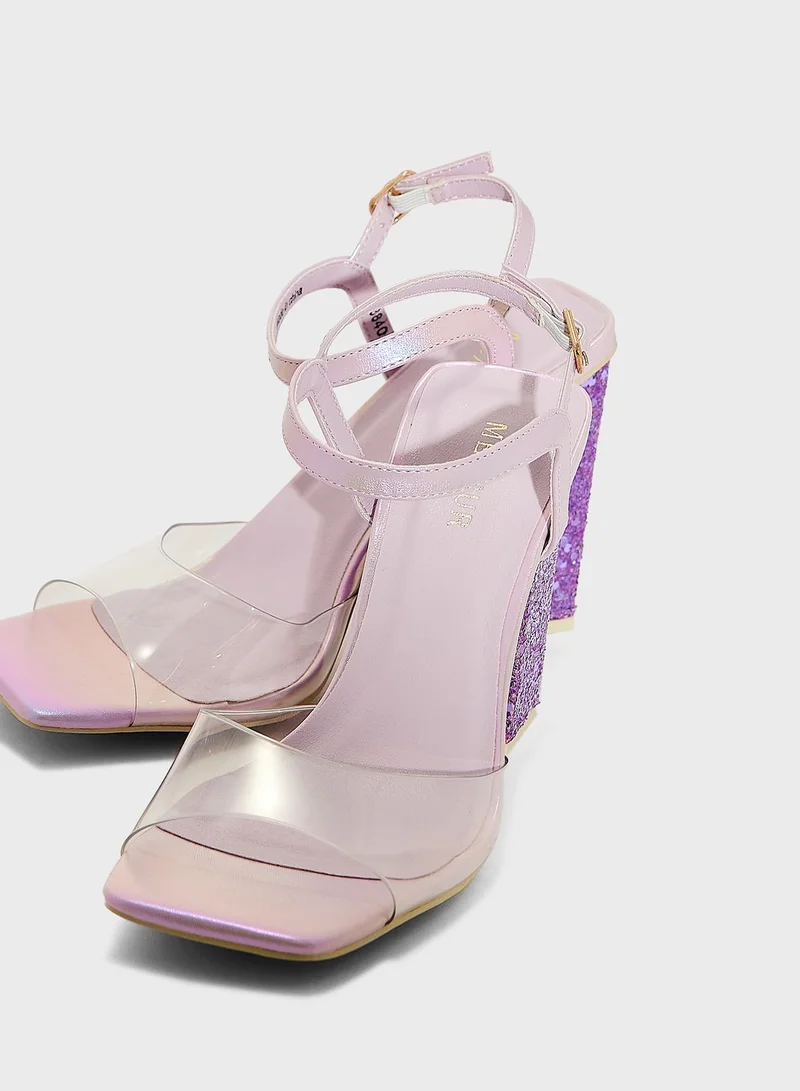 MENBUR Open Toe Strap Sandals