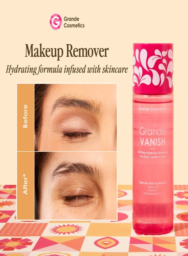 Grande Cosmetics Makeup Remover, Removes Water & Oil Based Makeup, Long-Wear & Waterproof Makeup Vanish - Image 2