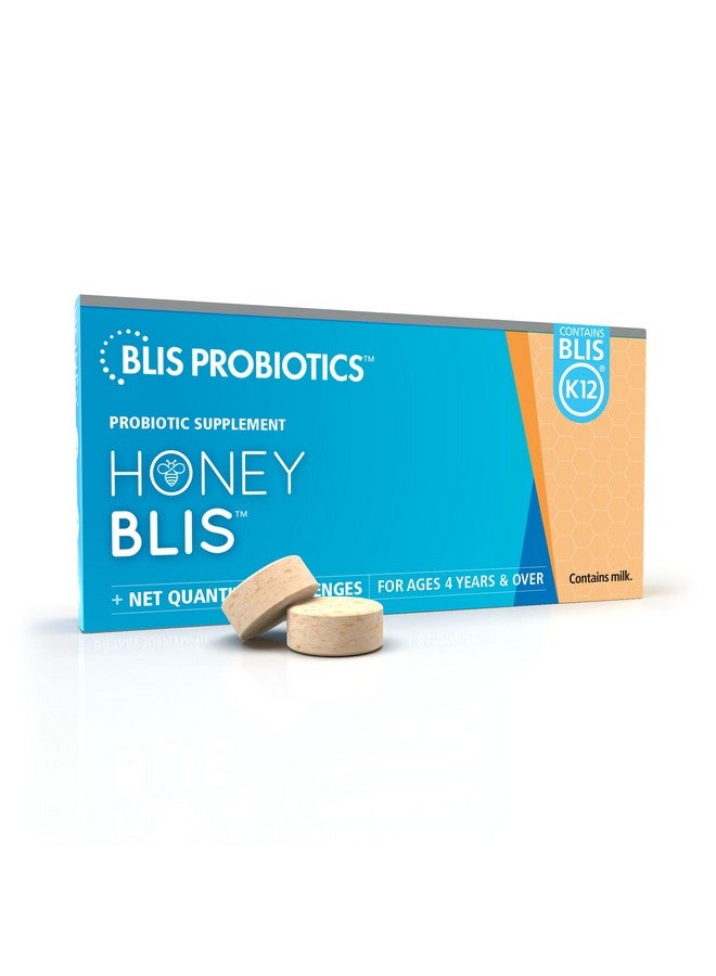 BLIS HoneyBlis Oral Probiotic Throat Lozenges with Soothing Manuka Honey K12 Probiotics (1 Billion Cfu) to Support Immunity & Soothe Sore Throats, 16 Lozenges - Image 1