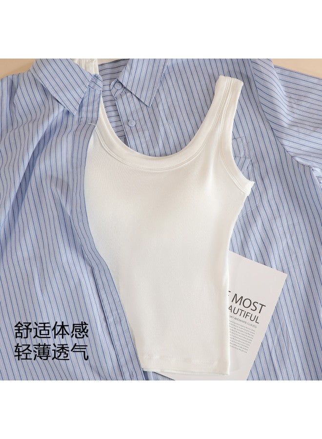 Top melon Wide Strap Outerwear Camisole For Women, Slimming And Back-Enhancing Undershirt - Image 3