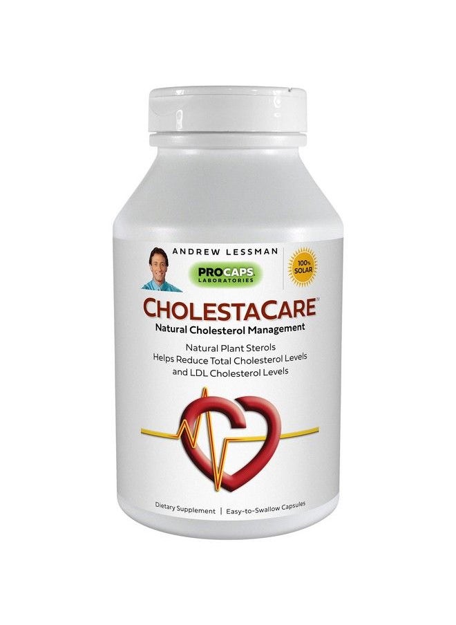 Andrew Lessman - Cholestacare 60 Capsules Natural Cholesterol Management. Unique Natural Phytosterol Blend. Supports Healthy Total Cholesterol And Ldl Cholesterol Levels. Easytoswallow Capsules. - Image 1