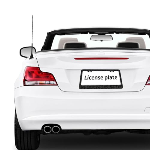 CTVSLFU License Plate Frame 2 Pack Aluminum Metal Rust-Proof Front & Rear Car Tag Holder with 2 Holes, Universal Car Accessories with Screws for Men & Women - 001 Black Leopard - Image 5