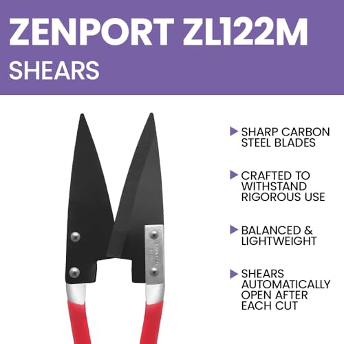 Zenport زينبورت ZL122M مقص بصل/غنم ثقيل، صغير، شفرة من الصلب الكربوني بطول 4.5 إنش، بطول 11 إنش - Image 4