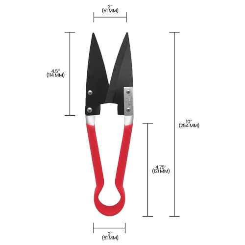 Zenport زينبورت ZL122M مقص بصل/غنم ثقيل، صغير، شفرة من الصلب الكربوني بطول 4.5 إنش، بطول 11 إنش - Image 5
