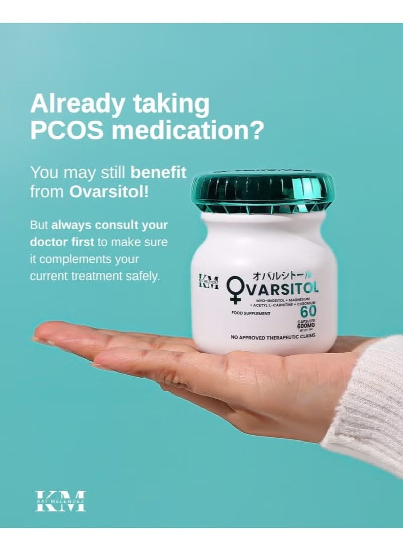 KM OVARSITOL Myo-Inositol Formula for Hormonal Balance & Wellness – 60 Capsules - Image 3