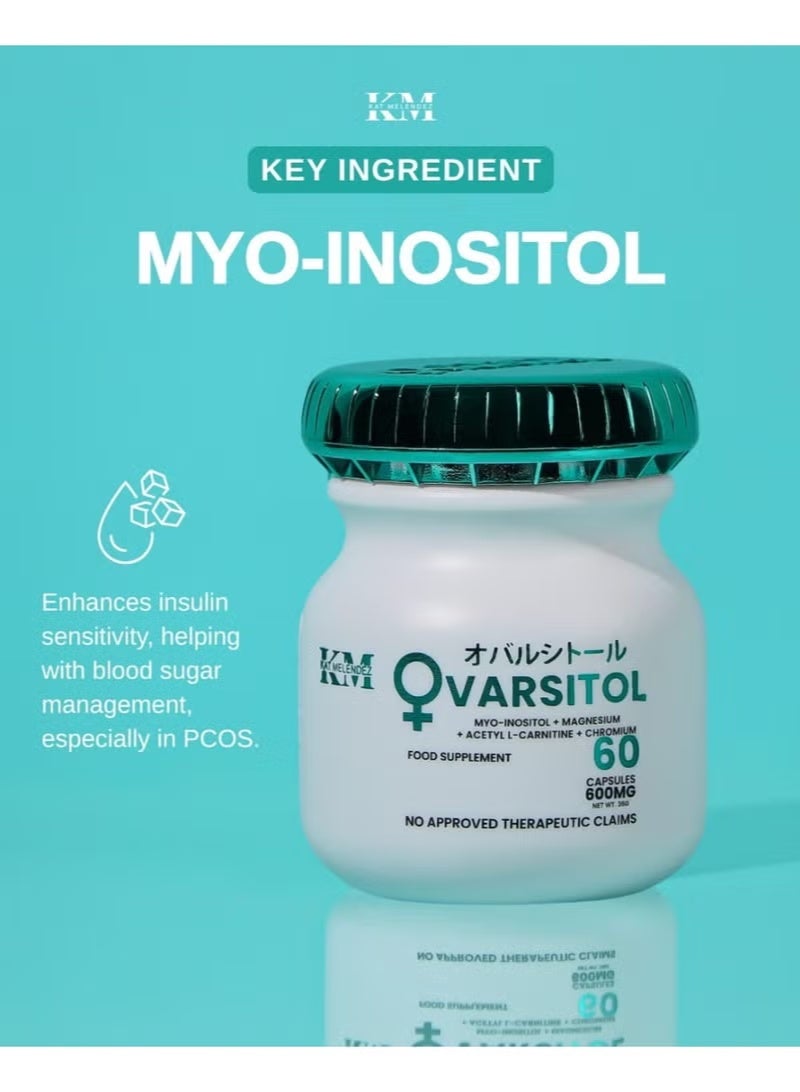 KM OVARSITOL Myo-Inositol Formula for Hormonal Balance & Wellness – 60 Capsules - Image 5