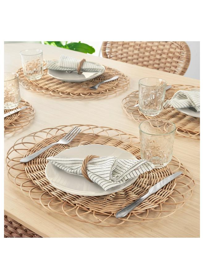 erorex Place mat, natural/rattan handmade, 35 cm - Image 4