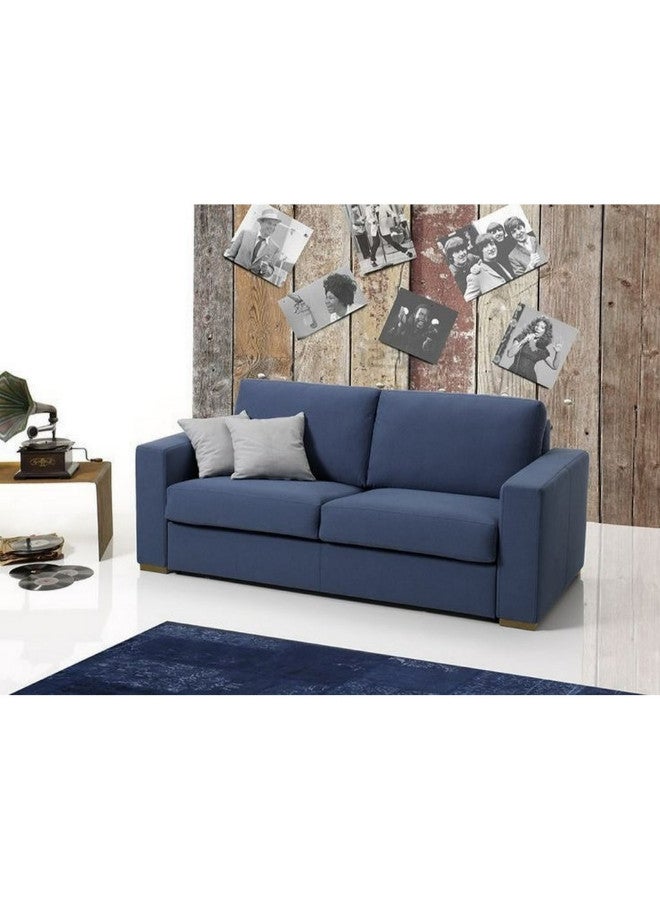 الهوم كنبة مقعدين بمقاس 160 × 80 × 90 سم - أزرق - Image 1