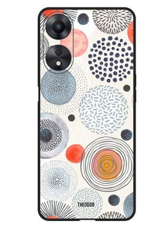 Protective Case Anti Scratch Shock Proof Bumper Cover For Oppo A18 Circle Patterns Colourful