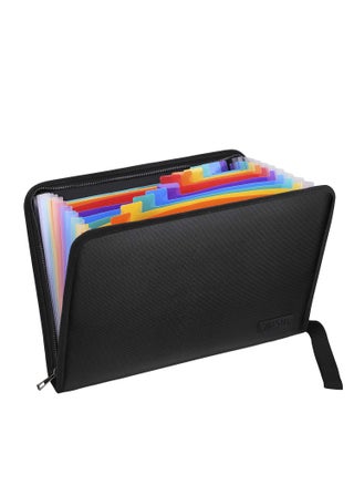 13 Pocket Expanding File Folder Document Organizer A4 Size Accordian File Folder Organizer Accordion Folder with Color Labels Zipper Closure Non-Itchy Silicone Coated Portable Filing Pouch - pzsku/Z2132D74DB03F646FCE18Z/45/_/1697101406/4b729c44-e9c9-418f-848a-a5bef23085cc