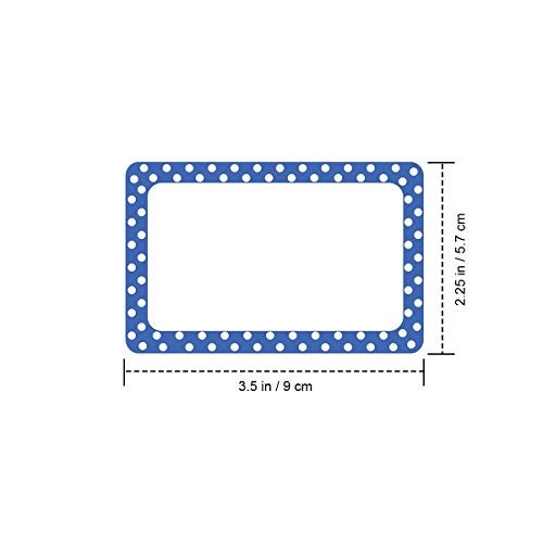 Cualfec 300 Cute Dot Name Tag Stickers Colorful Border Name Labels for School, Office, Home Can Be Used on Clothes, Storage Boxes, Packages - Updated Stronger Stickiness - Image 3