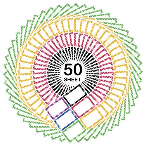 Cualfec 300 Cute Dot Name Tag Stickers Colorful Border Name Labels for School, Office, Home Can Be Used on Clothes, Storage Boxes, Packages - Updated Stronger Stickiness - Image 2