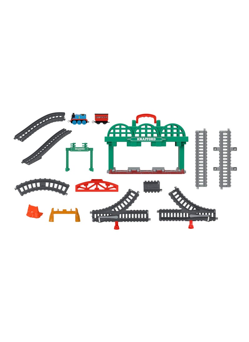 THOMAS & FRIENDS Thomas & Friends Knapford Station Train Set track with 2 in 1 playset and storage case for preschoolers 3 and older  - Image 5