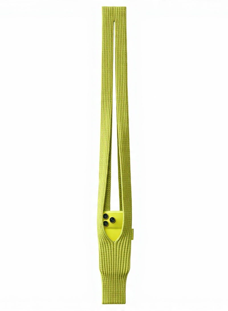 iPhone Pocket Strap - Eco-Friendly Short Strap 3D Knit Phone Pocket for iPhone 17 16 15 | Handheld & Wristlet Sleeve Pouch | High Elastic Stretch Nylon Polyester Protective Case | Sustainable Soft Fabric, Shock-Absorbing, Mini Bag Accessory | Casual Versatile Style for On-the-Go - Image 2