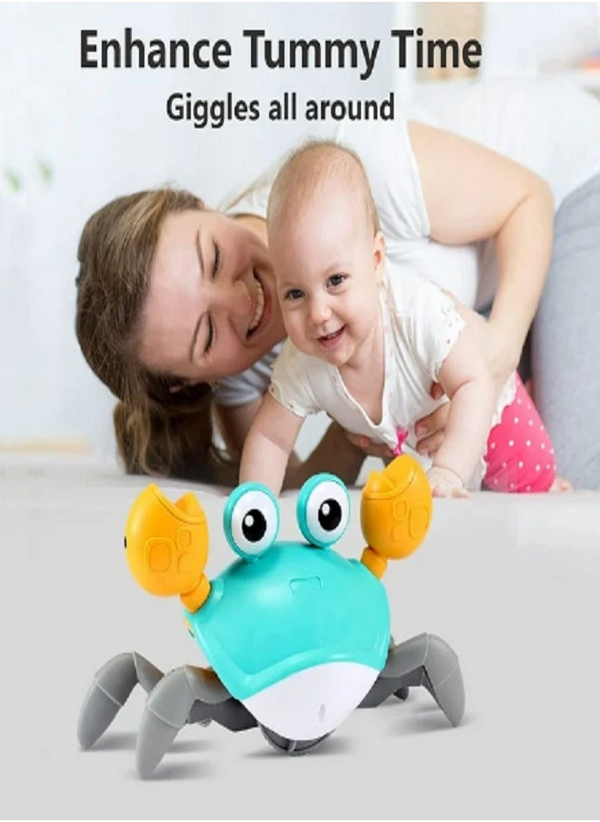 KIDSZONE - Baby Toys Infant Crawling Crab: Tummy Time Toy Gifts Babies Boy & Girl Learning Crawl - Walking Toddler 3 4 5 6 7 8 9 10 11 12 Months Old Interactive Birthday Gift - Image 1