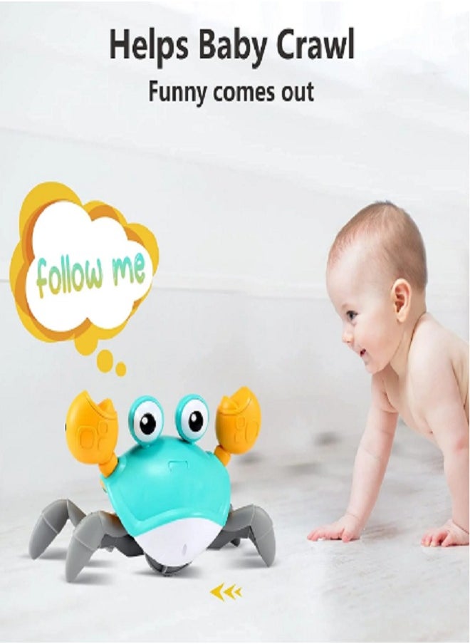 KIDSZONE - Baby Toys Infant Crawling Crab: Tummy Time Toy Gifts Babies Boy & Girl Learning Crawl - Walking Toddler 3 4 5 6 7 8 9 10 11 12 Months Old Interactive Birthday Gift - Image 1