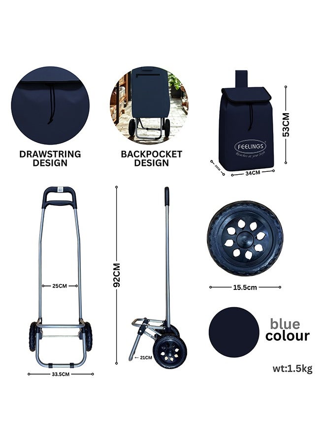 Feelings Feelings Shopping Trolley  - Blue  - Image 2