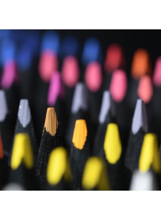 FABER-CASTELL Faber-Castell Black Edition Colored Pencils - 24 Count, Black Wood and Super Soft Core Lead, Coloring Pencils for Adult Coloring Books, Art Colored Pencils  - Image 4
