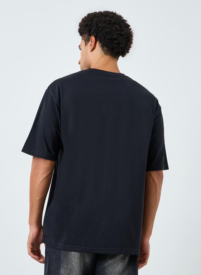 ستايلي تيشيرت واسع بطبعة جرافيك - Image 4