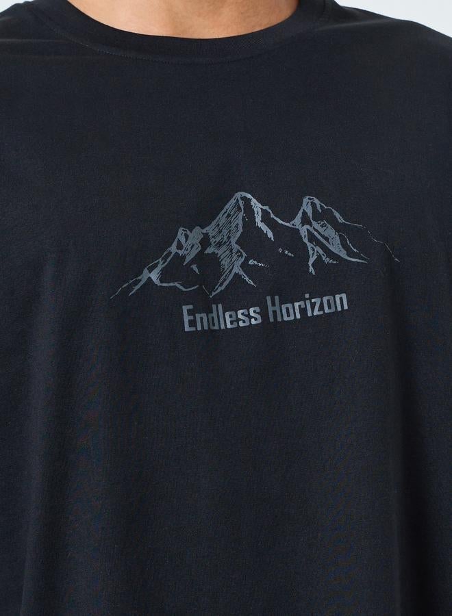 ستايلي تيشيرت واسع بطبعة جرافيك - Image 3